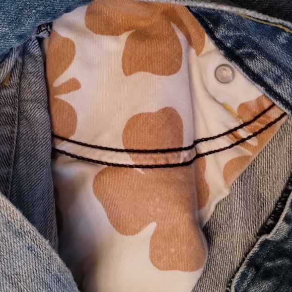 Vtg 90s Lucky Brand Jeans Juniper Flare 14/32 USA by Gene Montesano blue euc - Picture 9 of 16